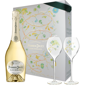 CHAMPAGNE PERRIER JOUËT - BLANC DE BLANCS - ESTUCHE 2 FLÛTES