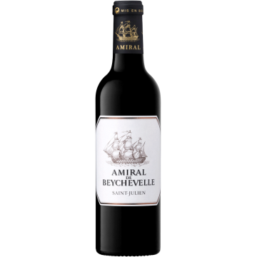 Media Botella - Amiral de Beychevelle 2022 - Segundo Vino De Château Beychevelle - Saint-Julien - Vino Tinto - 0.375L