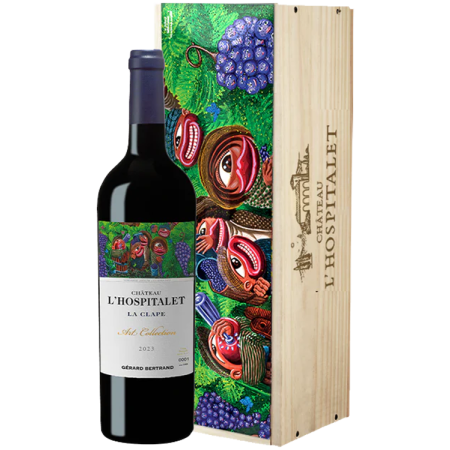 Château l'Hospitalet - Grand Vino Rouge 2023 - Éd. limitée Hervé di Rosa - Gérard Bertrand Château l'Hospitalet - Grand Vino Rouge 2023 - Éd. limitée Hervé di Rosa - Gérard Bertrand