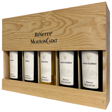 Estuche 5 Botellas Mouton Cadet Réserve Panache - Baron Philippe de Rothschild Estuche 5 Botellas Mouton Cadet Réserve Panache - Baron Philippe de Rothschild