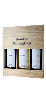 Estuche Tr&iacute;o - Mouton Cadet R&eacute;serve Panache - Baron Philippe De Rothschild