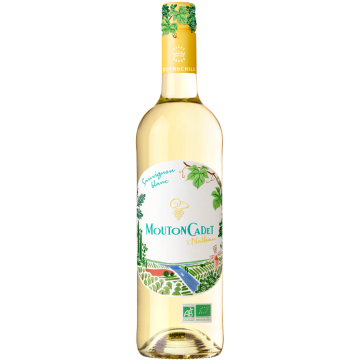 Mouton Cadet - X Nathan Blanc BIO 2025 - Baron Philippe de Rothschild - Burdeos - Vino Blanco - 0.75L