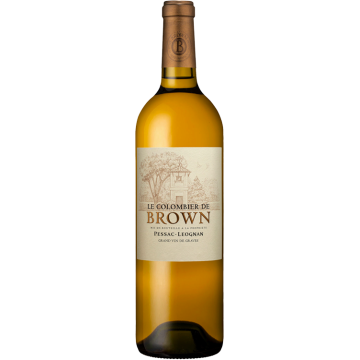 Le Colombier de Brown Blanc 2023 - Segundo Vino De Château Brown - Pessac-Léognan - Vino Blanco - 0.75L