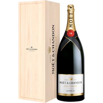 CHAMPAGNE MOET & CHANDON - BRUT IMPÉRIAL - SALMANAZAR - CAJA MADERA