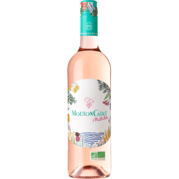 Mouton Cadet - X Mathilde Rosé BIO 2025 - Baron Philippe de Rothschild - Burdeos - Vino Rosado - 0.75L