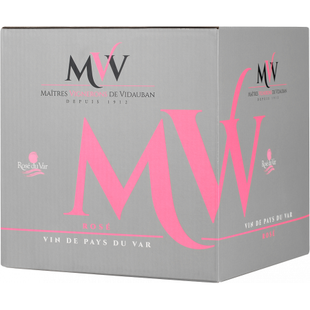 BIB 5L - IGP Var Rosé - Maîtres Vignerons de Vidauban BIB 5L - IGP Var Rosé - Maîtres Vignerons de Vidauban