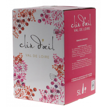 BIB 5L - Clin d'Œil Rouge - Alliance Loire - Saumur - Vino Tinto - 5L
