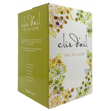 BIB 5L - Clin d'Oeil Blanc - Alliance Loire - Saumur - Vino Blanco - 5L