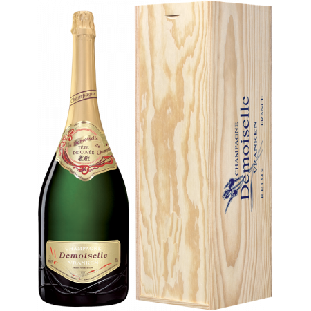 Jéroboam - Champagne Vranken Demoiselle EO - Brut Tête de Cuvée - Caja De Madera Jéroboam - Champagne Vranken Demoiselle EO - Brut Tête de Cuvée - Caja De Madera