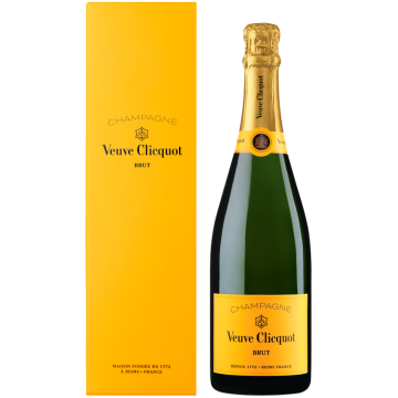 Veuve Clicquot Brut シャンパン 375ml 4本セット Champagne Veuve Clicquot - Yellow Label Brut - Estuche regalo