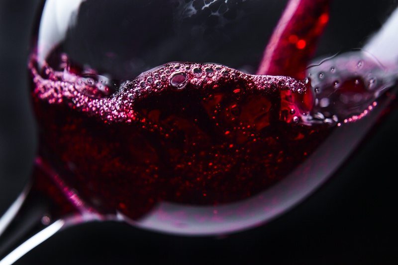 copa de vino tinto biodinámico